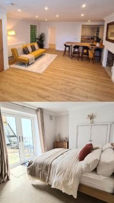 Luxury, Spacious 3 Bedroom, Beachfront Apt with Parking & Courtyard - Shoreside