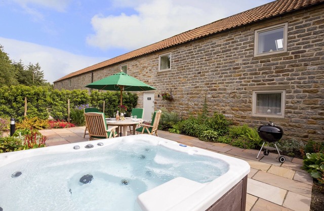 Luxury upside down , terraced barn conversion in a wonderful setting