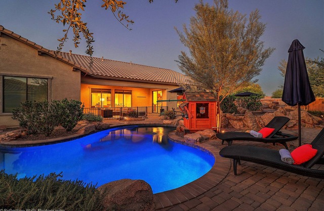 Luxury Vacation Home! Heated Lagoon Pool+Spa, Casita
