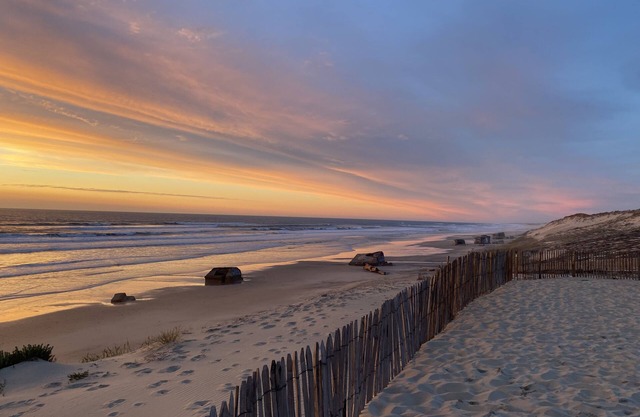 Magnificent waterfront wooden chalet 100m from Lac d'Hourtin, 15 km from the ocean.