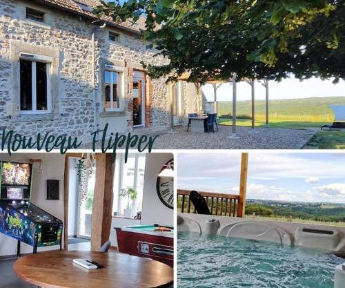 Maison Vue sur la Vallée Spa XXL Billard & Flipper