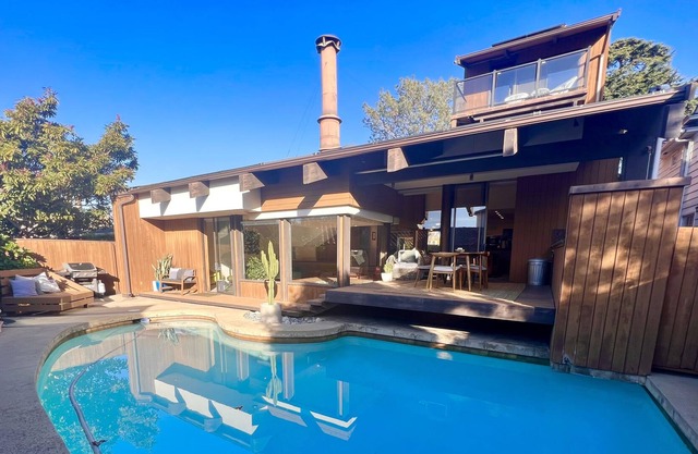 Mid-Century Modern Dream Home with Pool + Art