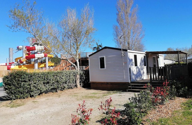 Mobile home at camping les dunes