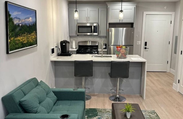 Modern 1-BR Apt 15 min to NYC (wsh.dry)