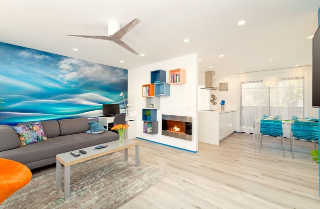 Modern 2BR/2BA Condo, Steps To Beach, Garage Parking, EV Charger