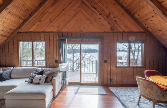 Modern A-Frame Cabin with Amazing Sunrise Lake Views
