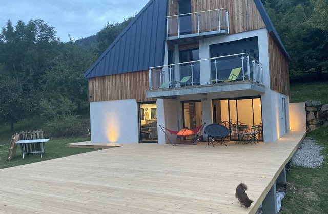 Modern and comfortable chalet with stunning views of the Ariege Pyrenees