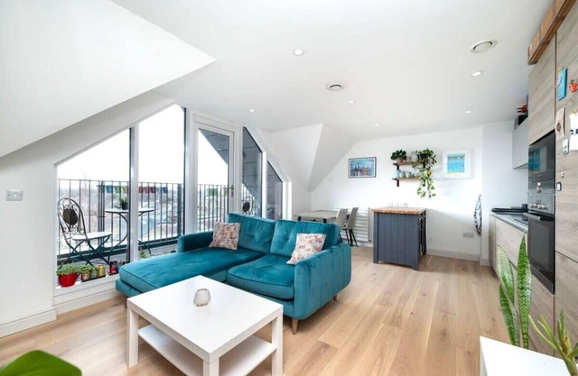 Modern City Apartment with Balcony