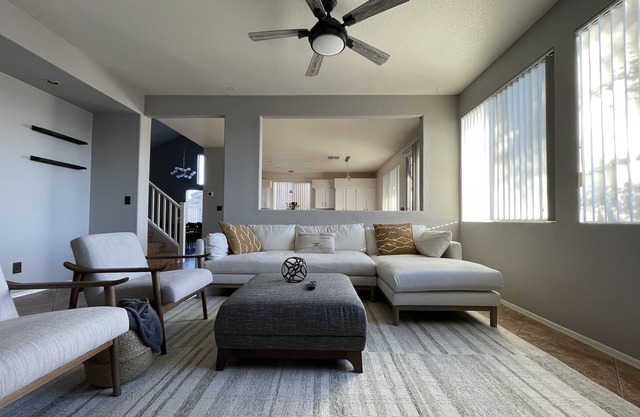 Modern desert oasis villa with pool and spa