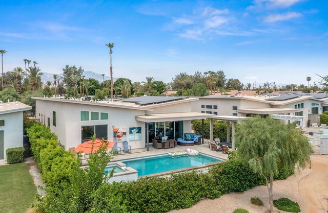 Modern Desert Retreat | Pool, Spa, EV Charger, Near Tennis Garden