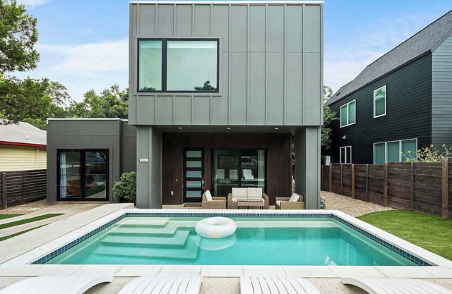 Modern East ATX Home near UT | Private Pool | BBQ