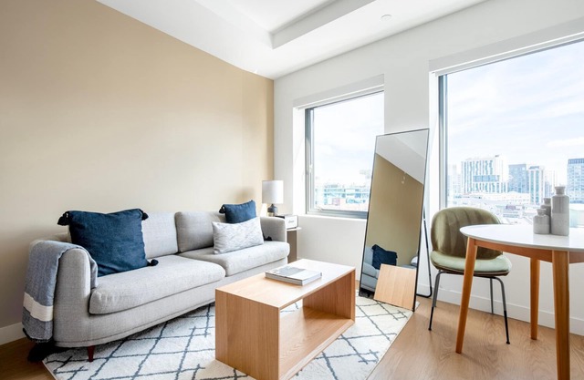 Modern Fenway Studio w/W/D, Roof & Gym, nr Fenway Park, by Blueground