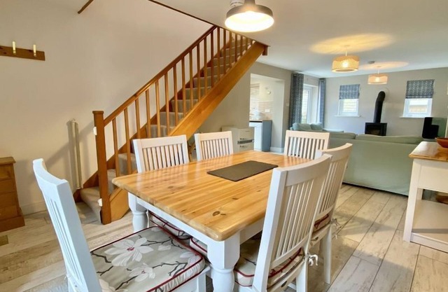 Modern holiday home in Padstow Old Town with parking and patio garden