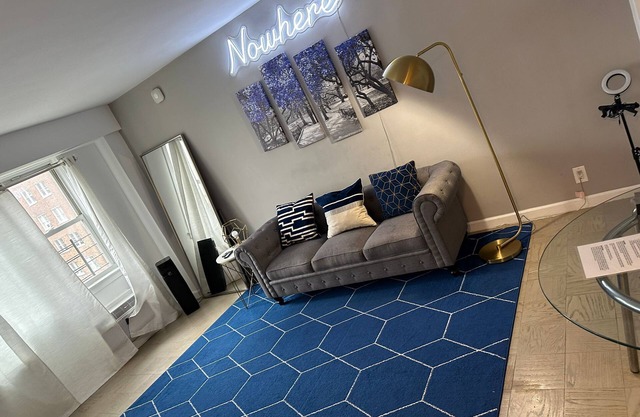 Modern Manhattan Aparment with Electric Fire Place