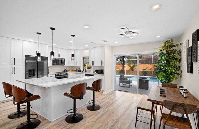 Modern, newly remodeled with private heated pool.