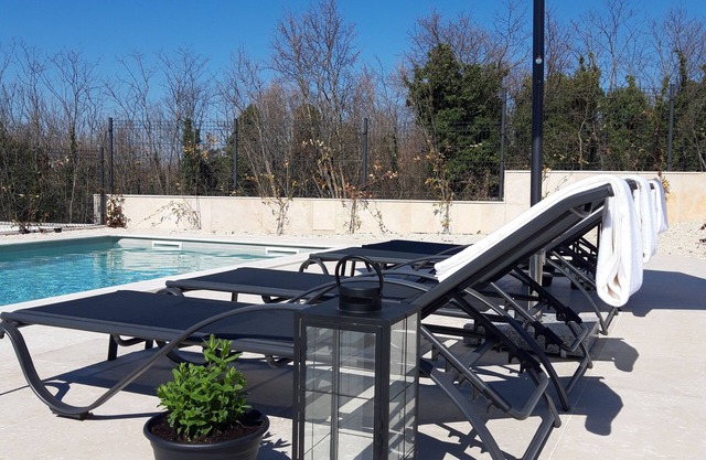 Modern Stone Villa with Saline Pool in peaceful natural setting!