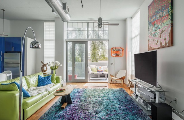 Modern Two Bedroom Loft in Downtown Delray Beach.