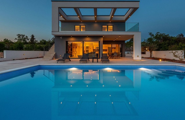 Modern Villa Quadra, on the Island of Krk