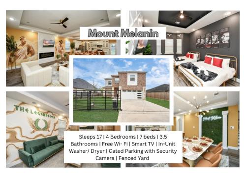 Mount Melanin Spacious 4BD Home Sleeps 17 - Near NRG Stadium
