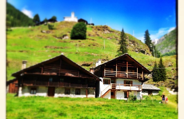 Mountain house at the foot of Monte Rosa.