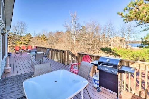 Near Hiking Lakefront Albrightsville Home with Deck