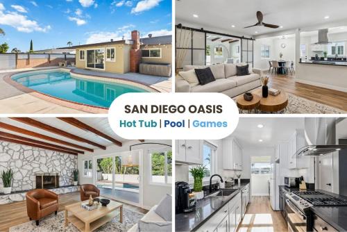 NEW Cozy Zen Pool Jacuzzi Home Heart of San Diego