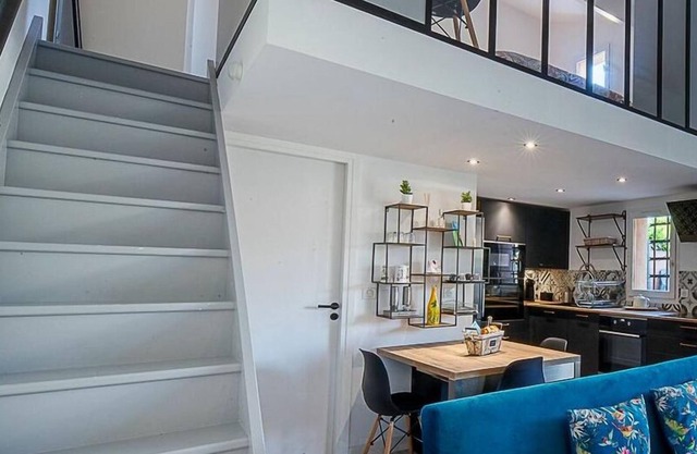 New furnished 2-room duplex villa with swimming pool