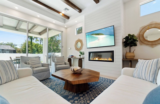 NEW! Luxe Escape w/Pool & Spa - Close to Beach