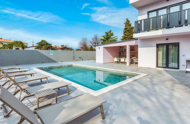 New modern stylish villa with outdoor pool