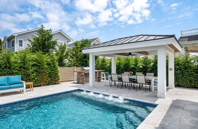 NEW! ONE OF LARGEST POOLS in Stone Harbor 6 BR LUXURY HOME/STEPS TO BEST BEACH