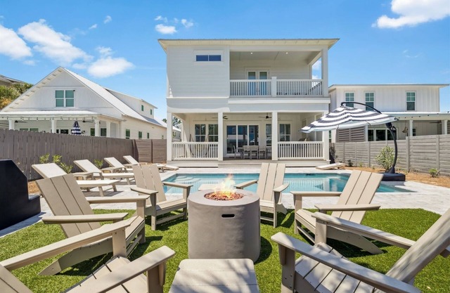 NEW! Pool, Hot Tub, Cold Plunge, LSV, Bikes! Walk to Beach! Pet Friendly!
