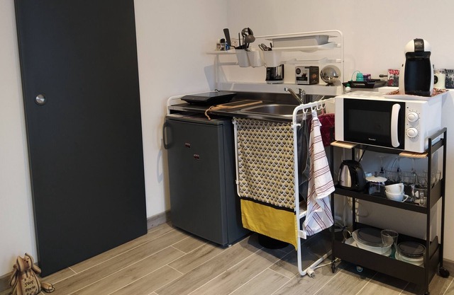 New studio. Large terrace