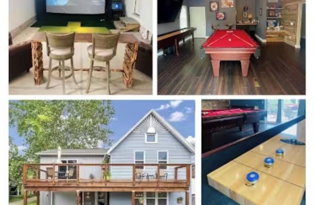 NEW~ "The Wolf of Tremont"-Golf Simulator,85 in tv, Pool Table+Shuffleboard!