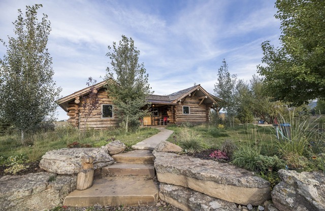 Newly Built Log Pond Cabin