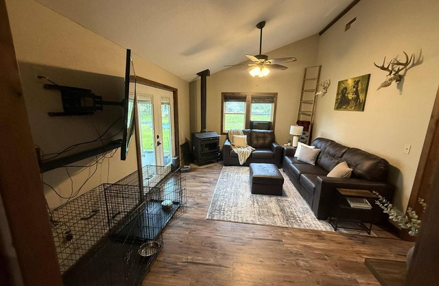 Newly built "tinyish cabin