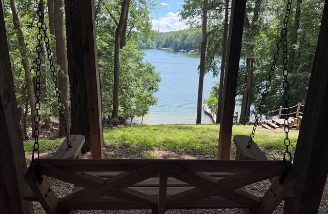 Newly renovated! Waterfront home with private beach and boat access.