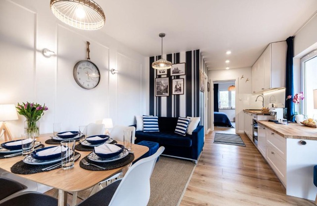 Niebieskie Apartamenty Rowy Apartament z klimatyzacją 100 m do plaży
