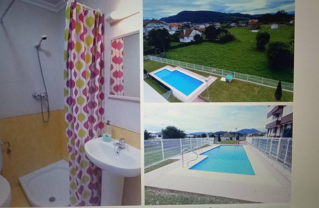 Noja beach pool garden