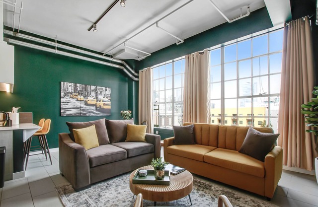 NYC-Style Loft w/Rooftop Pool, Free Parking + Downtown Location