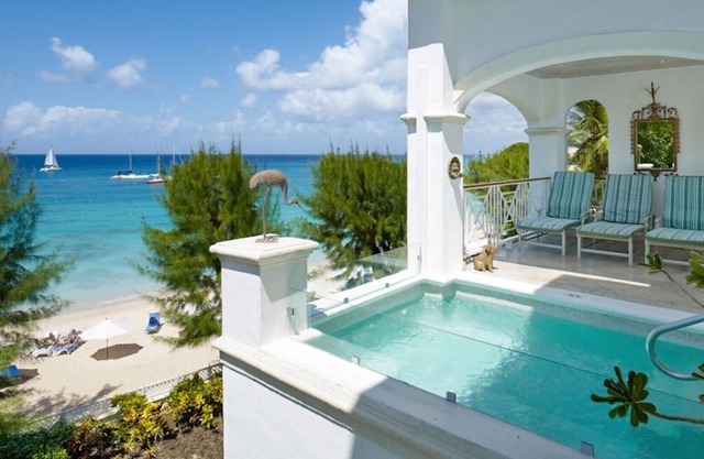 OLD TREES BARBADOS- PAYNES BAY BEACH FRONT VILLA WITH PLUNGE POOL