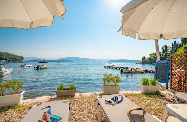 Olgas Cottage - on Agni Beach, offering stunning views and tranquility