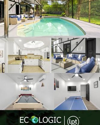 Orlando Getaway 6br Retreat W Pool & Fireplace