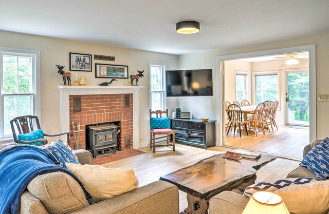 Outdoor Haven in Hebron: Walk to Town Beach!