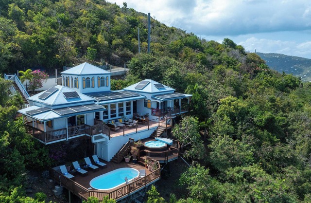 Palladio's View - Tropical Villa with Private Pool, AC, & Views of St. John!
