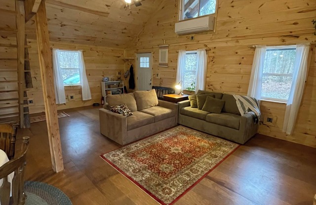 Peace and quiet in a fully equipped cabin nestled in the woods of the ADKs.