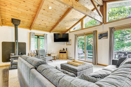 Peaceful Highland Lake Home with Kayaks, Dock Access