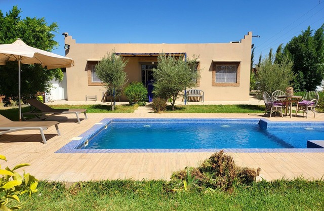 Peaceful villa with heated swimming pool (optional) not overlooked near Marrakech