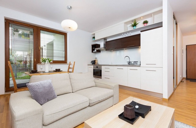 Platynowa, Gdańsk, 1bedroom, Garden, Smart TV