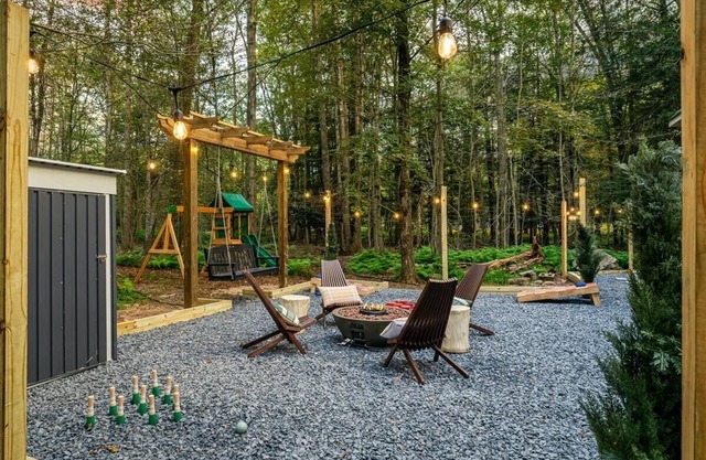 Poconos Pines Escape Sauna Hot Tub Playground