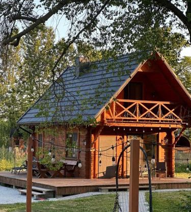 Poleskie zacisze, domek czapla na wyłączność, kominek, balia,sauna